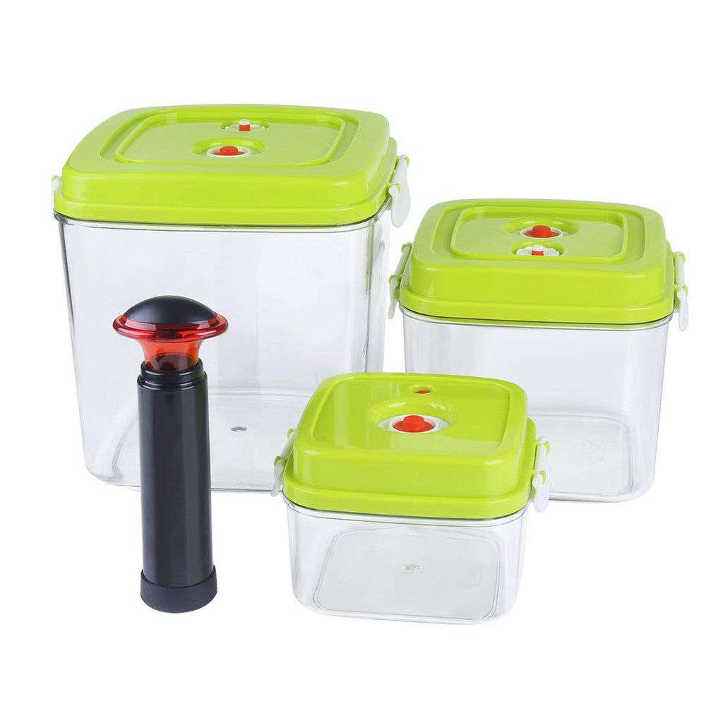 Vacuum Seal Food Storage Container Set — Keep Food Fresh 3x Longer