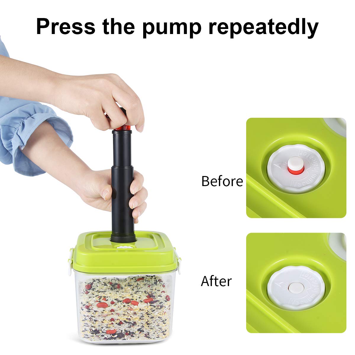 Vacuum Seal Food Storage Container Set — Keep Food Fresh 3x Longer